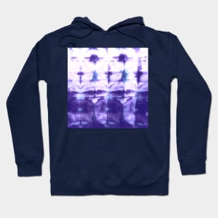 Purple Shibori Stripes Hoodie